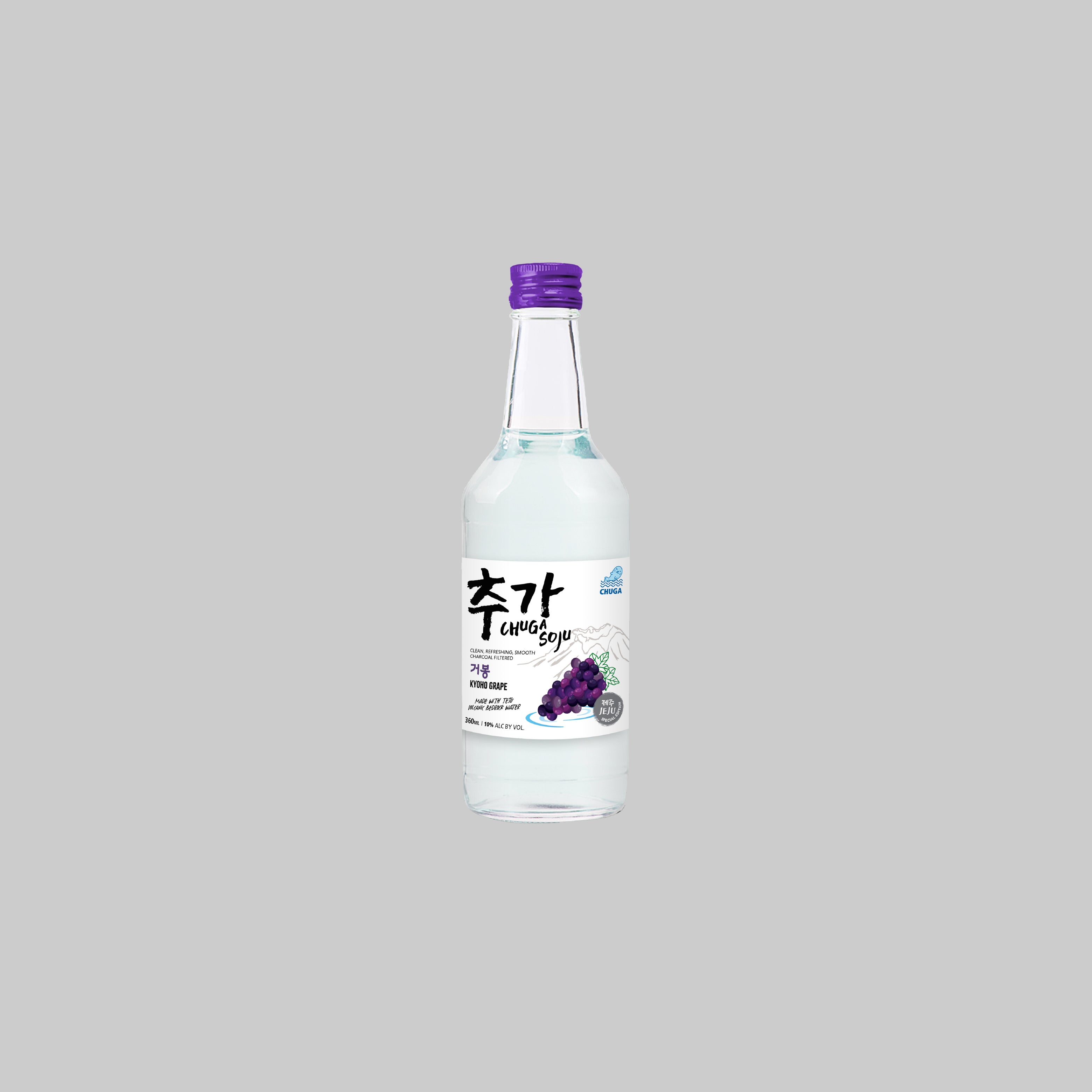 Chuga Soju Jeju Kyoho Grape 360ml 10.0% | TIME2DRINK